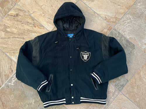 Vintage Oakland Raiders Pro Team Parka Football Jacket, Size XL