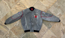 Load image into Gallery viewer, Vintage Chicago Bulls Starter Acid Wash Football Jacket, Size Large
