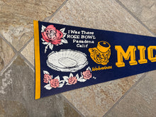 Load image into Gallery viewer, Vintage Michigan Wolverines 1972 Rose Bowl College Football Pennant