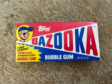 Load image into Gallery viewer, Vintage 1991 Topps Bazooka Bubble Gum Baseball Card Box ###