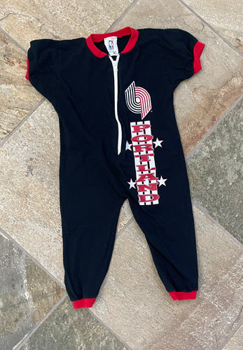 Vintage Portland Trailblazers Bullfrog Basketball Toddler Onesie, 2T