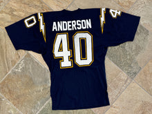 Load image into Gallery viewer, Vintage San Diego Chargers Gary Anderson Game Worn Sand Knit Football Jersey