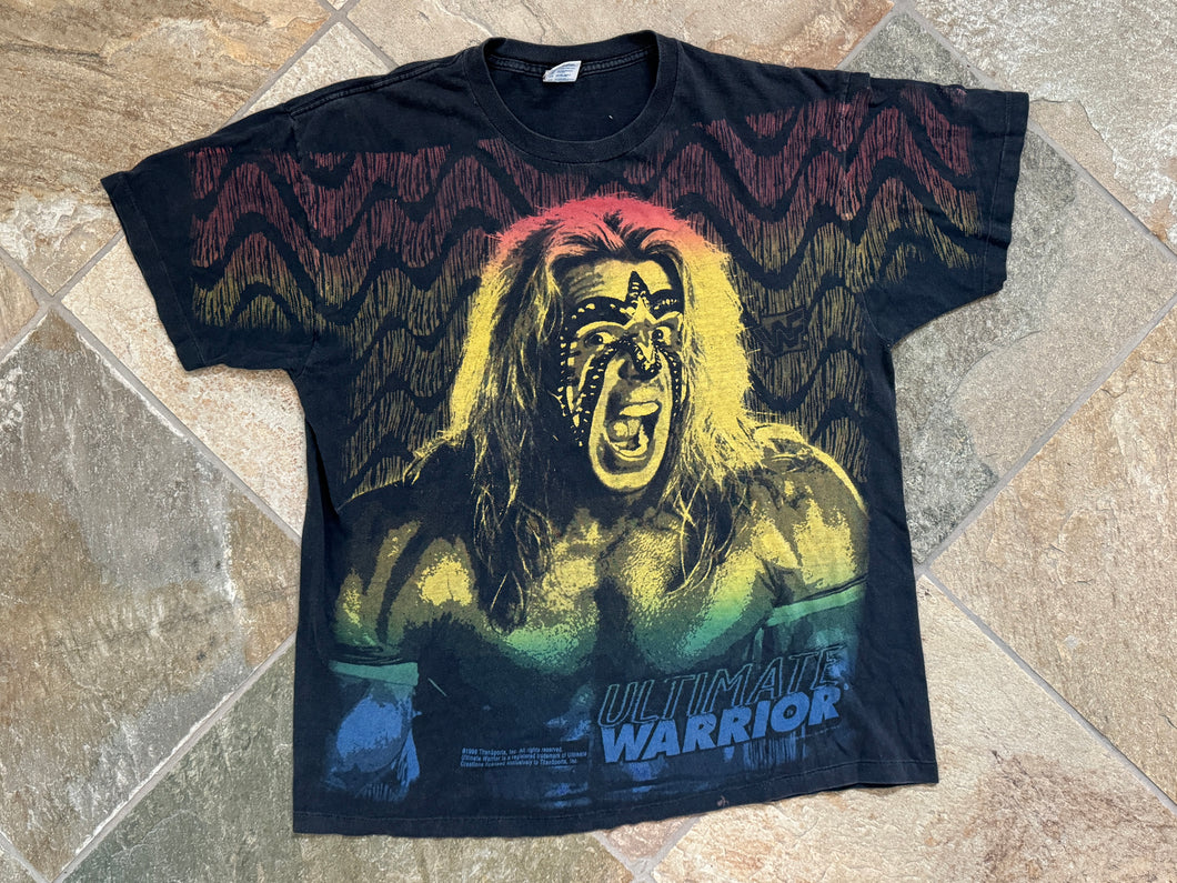 Vintage WWF WWE Ultimate Warrior Wrestling TShirt, Size XL