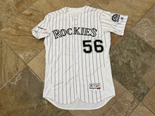Load image into Gallery viewer, Colorado Rockies Noel Cuevas Game Worn Majestic Baseball Jersey, Size 44, Large