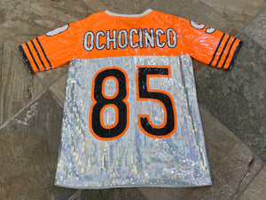 Vintage Cincinnati Bengals Ochocinco Sequin Football Jersey,  Size Large