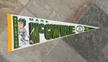 Load image into Gallery viewer, Vintage Oakland Athletics Mark McGwire Salem Baseball Pennant