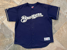 Load image into Gallery viewer, Vintage Milwaukee Brewers James Mouton Majestic Baseball Jersey, Size XL