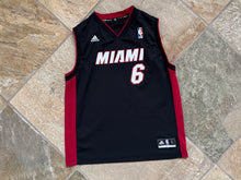 Load image into Gallery viewer, Vintage Miami Heat LeBron James Adidas Basketball Jersey, Size Youth Large, 14-16