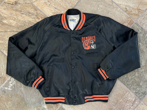 Vintage Cincinnati Bengals Chalkline Satin Football Jacket, Size XL