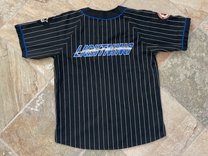 Vintage Tampa Bay Lightning Starter Pinstripe Hockey Jersey, Size Large