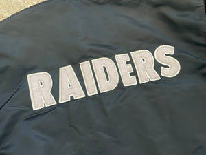 Vintage Los Angeles Raiders Starter Satin Football Jacket, Size XL