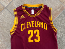 Load image into Gallery viewer, Cleveland Cavaliers LeBron James Adidas Basketball Jersey, Size Youth Medium, 10-12