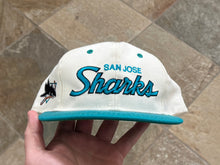 Load image into Gallery viewer, Vintage San Jose Sharks Sports Specialties Script Snapback Hockey Hat