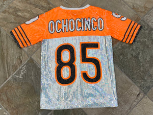 Vintage Cincinnati Bengals Ochocinco Sequin Football Jersey,  Size Large