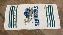 Load image into Gallery viewer, Vintage Seattle Seahawks Jack Davis NFL Football Towel ###