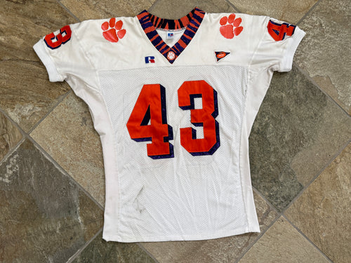 Vintage Clemson Tigers Russell Game Worn Football Jersey, Size 50