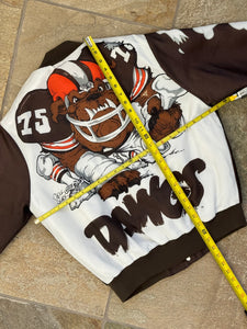Vintage Cleveland Browns Chalkline Fanimation Football Jacket, Size Medium