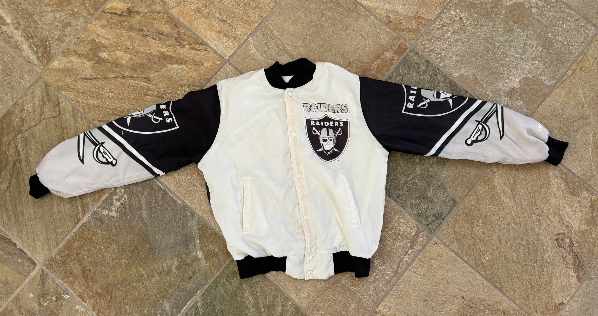 Vintage Los Angeles Raiders Chalkline Fanimation Football Jacket