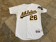 Load image into Gallery viewer, Oakland Athletics Danny Valencia Game Worn Majestic Baseball Jersey, Size 46, Large