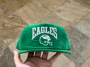 Vintage Philadelphia Eagles New Era Corduroy Snapback Football Hat