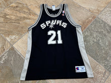 Load image into Gallery viewer, Vintage San Antonio Spurs Tim Duncan Champion Basketball Jersey, Size 48, XL