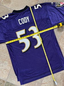 Vintage Baltimore Ravens Dan Cody Reebok Football Jersey, Size Large