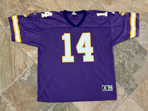 Vintage Minnesota Vikings Brad Johnson Starter Football Jersey, Size 54, XXL