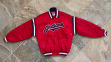 Load image into Gallery viewer, Vintage Cleveland Indians Starter Satin Baseball Jacket, Size XL