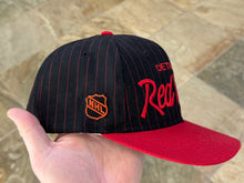 Load image into Gallery viewer, Vintage Detroit Red Wings Sports Specialties Script Pinstripe Snapback Hockey Hat