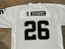 Load image into Gallery viewer, Vintage Oakland Raiders Rod Woodson Reebok Football Jersey, Size XL