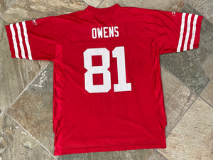 Vintage San Francisco 49ers Terrell Owens Reebok Football Jersey, Size XL