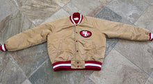 Load image into Gallery viewer, Vintage San Francisco 49ers Chalk Line Satin Football Jacket, Size XL