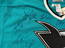 Load image into Gallery viewer, Vintage San Jose Sharks CCM Authentic Autographed Hockey Jersey, Size 54, XXL