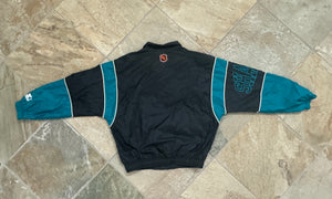 Vintage San Jose Sharks Starter Windbreaker Hockey Jacket, Size Medium