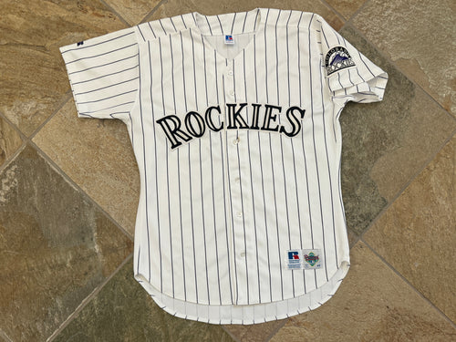 Vintage Colorado Rockies Russell Baseball Jersey, Size 44, Large