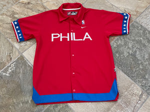 Vintage Philadelphia 76ers Nike Warmup Shooting Basketball Jacket, Size XL