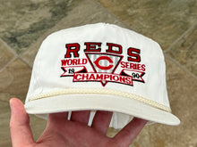Load image into Gallery viewer, Vintage Cincinnati Reds Ted Fletcher 1990 World Series Snapback Baseball Hat