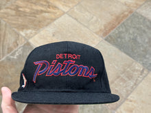 Load image into Gallery viewer, Vintage Detroit Pistons Sports Specialties Script Snapback Basketball Hat