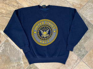 Vintage US Navy Midshipman College Sweatshirt, Size Large