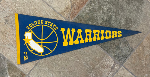 Vintage Golden State Warriors Basketball Pennant