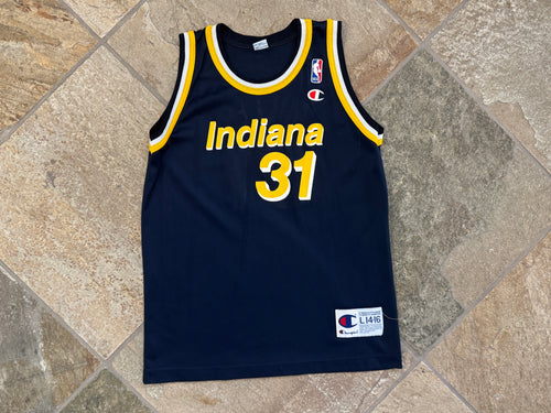 Vintage Indiana Pacers Reggie Miller Champion Basketball Jersey, Size Youth Large, 14-16