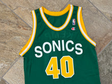 Load image into Gallery viewer, Vintage Seattle SuperSonics Shawn Kemp Champion Basketball Jersey, Size 44, Large