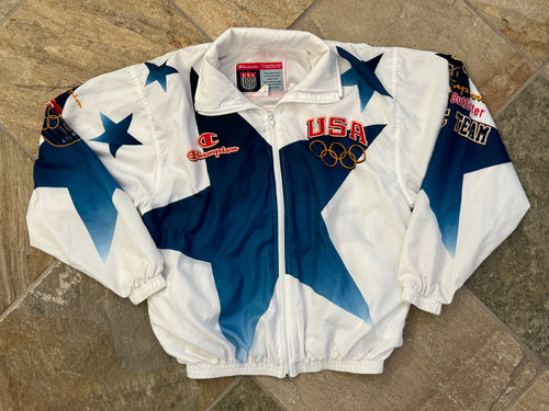 Vintage 1996 Atlanta Olympics USA Champion Windbreaker Jacket ###