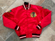 Load image into Gallery viewer, Vintage Chicago Blackhawks Starter Satin Hockey Jacket, Size Large
