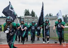 Load image into Gallery viewer, Seattle Spartans Brandi Cavanaugh WFA Game sworn Football Jersey