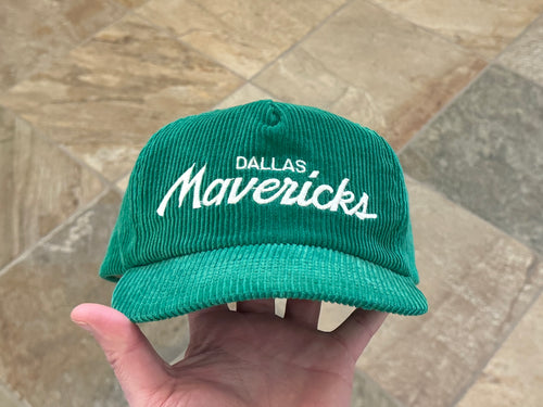 Vintage Dallas Mavericks Sports Specialties Script Corduroy Basketball Hat