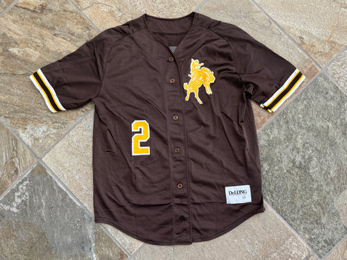 Vintage Wyoming Cowboys Game Worn DeLong College Baseball Jersey, Size 38