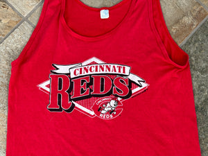 Vintage Cincinnati Reds Artex Tank Top Baseball TShirt, Size Large
