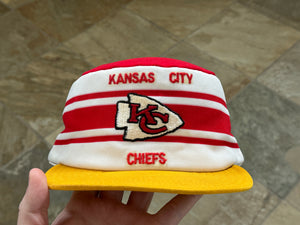 Vintage Kansas City Chiefs AJD Pill Box Snapback Football Hat