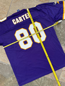 Vintage Minnesota Vikings Cris Carter Champion Football Jersey, Size 44, Large